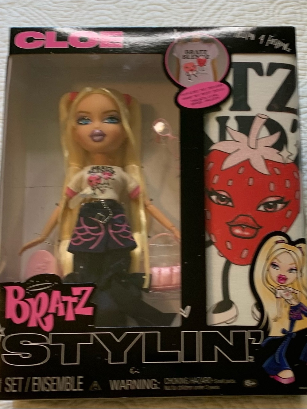 Bratz Stylin' Cloe Blonde Fashion Doll - Pink & Black Outfit